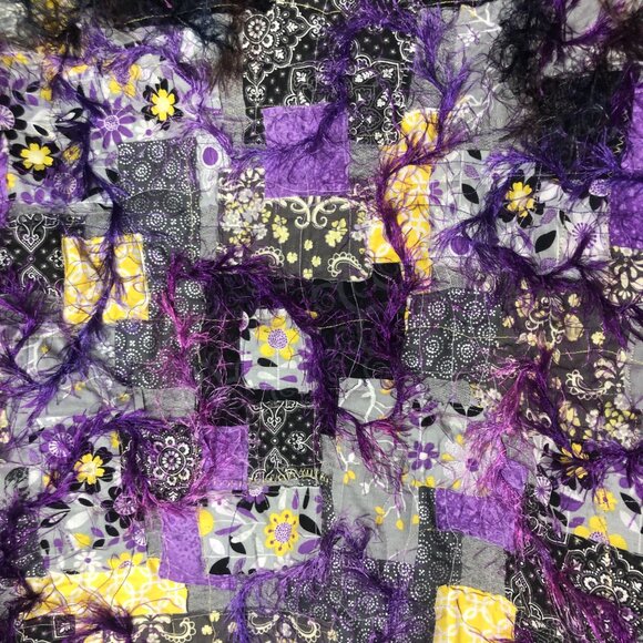 Custom Handmade Colorful Art Jerzees Women's Open Cardigan Size Large - Picture 6 of 7